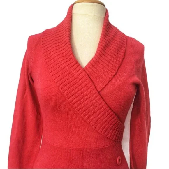 Twik Simons Shawl Collar fitted sweater M - Picture 4 of 9